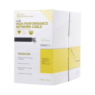 PRO-CAT-5E Bobina de cable de 305 m, ( 1000 ft ), Cat5e, 100% cobre, de color Gris,| LINKEDPRO