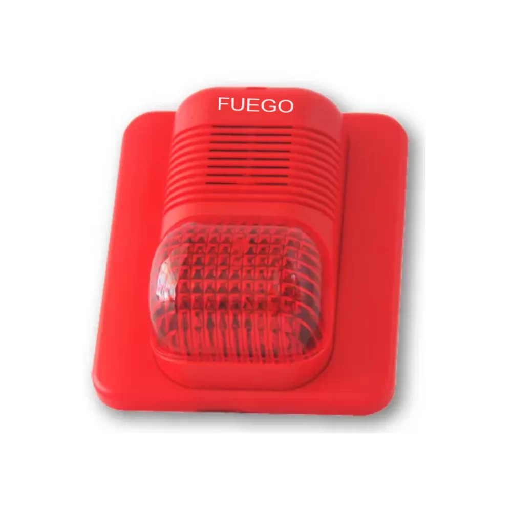 SEUL-24CE SIRENA ESTRONO DE PARED,ROJA, CONVENCIONAL|BICO