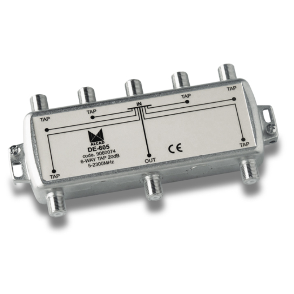 DE-605 Derivador FI, 6 Salidas, 20 dB| ALCAD