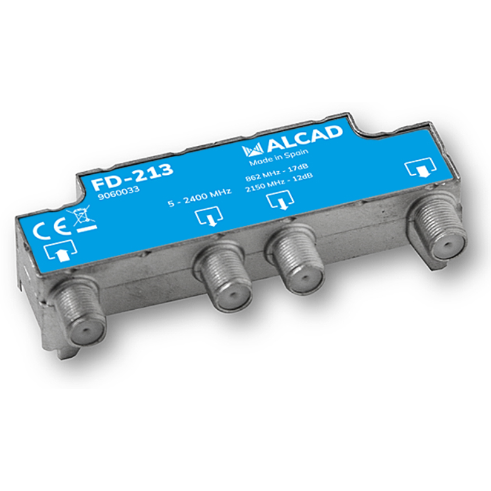 FD-213 Derivador FI, 2 Salidas, 17 dB, Compensado| ALCAD